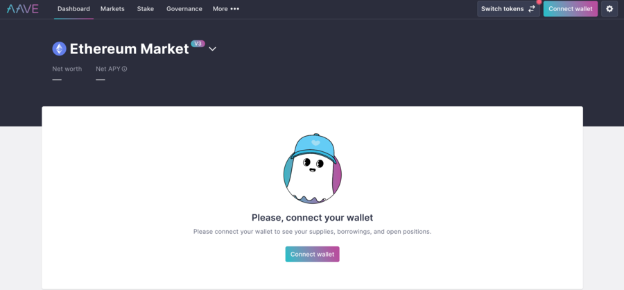 Aave Connect Your Wallet